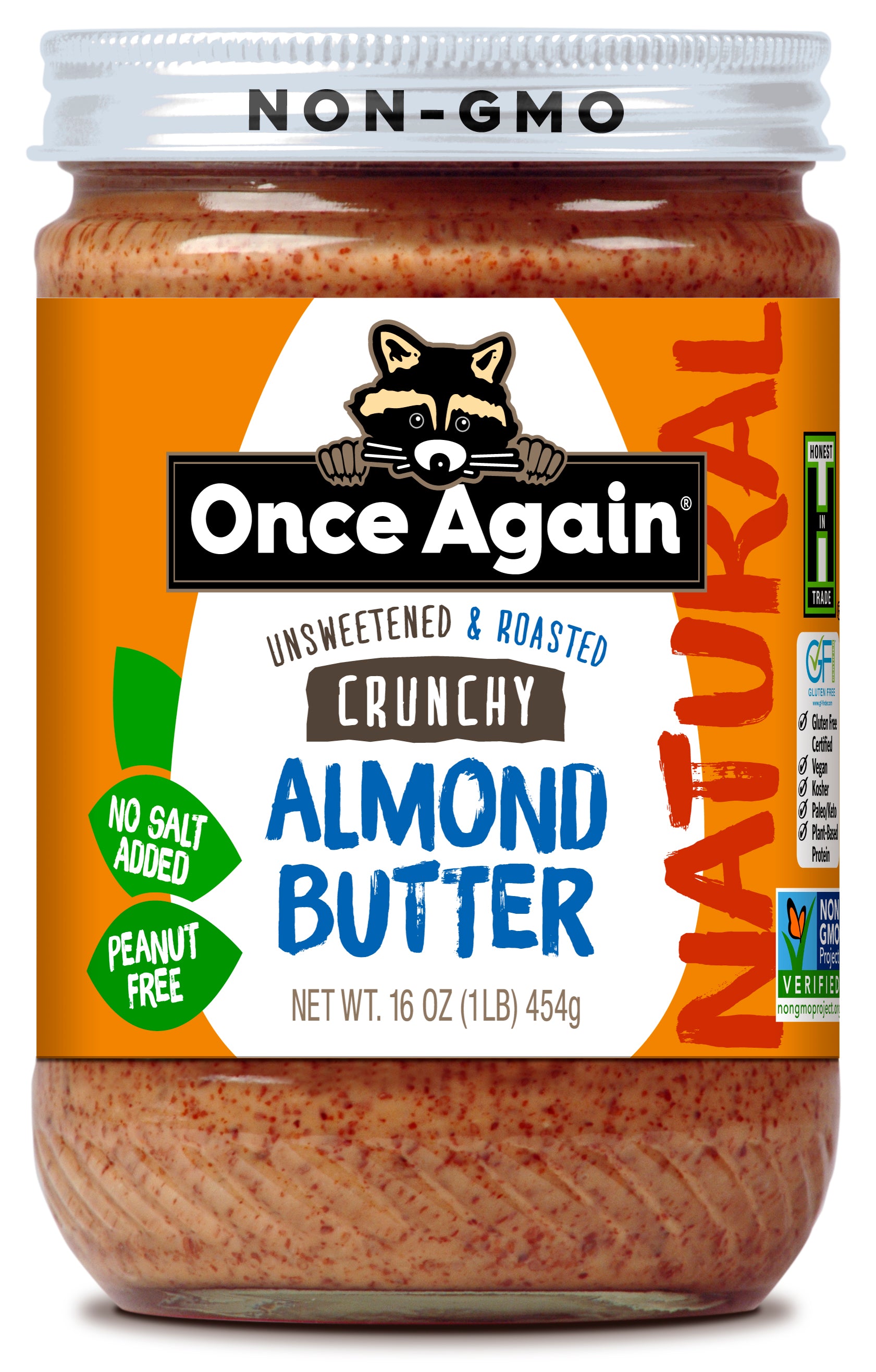 Almond Butter, Crunchy - 365 g